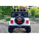 Elektrické autíčko - Jeep S2388 - nelakované - biele